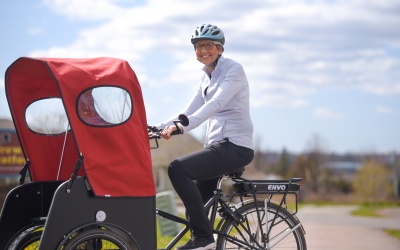 E-bike pilot project gives Andrews Senior Care residents chance to cycle again
